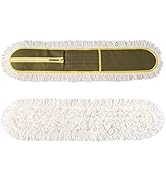 36" Microfiber Mop Pads 2 Pieces Just Fit CLEANHOME Industrial Dust Mop: B08R3F1ZZM,Green