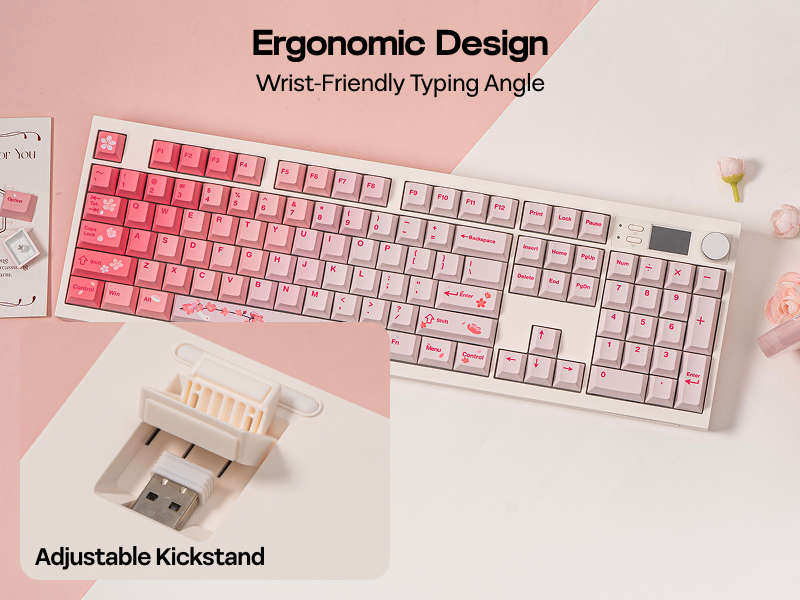 Full Size Mechanical Keyboard with Screen &amp;amp; Knob