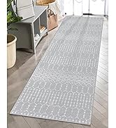 Lahome Moroccan Runners for Hallways 2x6 Washable Non-Slip Carpet Runner Throw Ultra-Thin Kitchen...