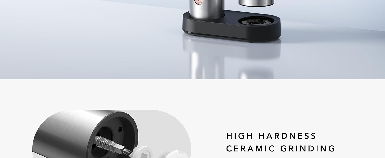 Electric Salt and Pepper Grinder Set