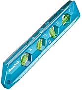 DURATECH 8-Inch Level, Magnetic Torpedo Level with 0°/30°/45°/90° Bubbles, V-Groove, Large Viewin...
