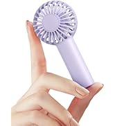 SWEETFULL Mini Portable Fan Powerful Handheld Fan Rechargeable,3 Speeds Personal Small Hand Fan f...
