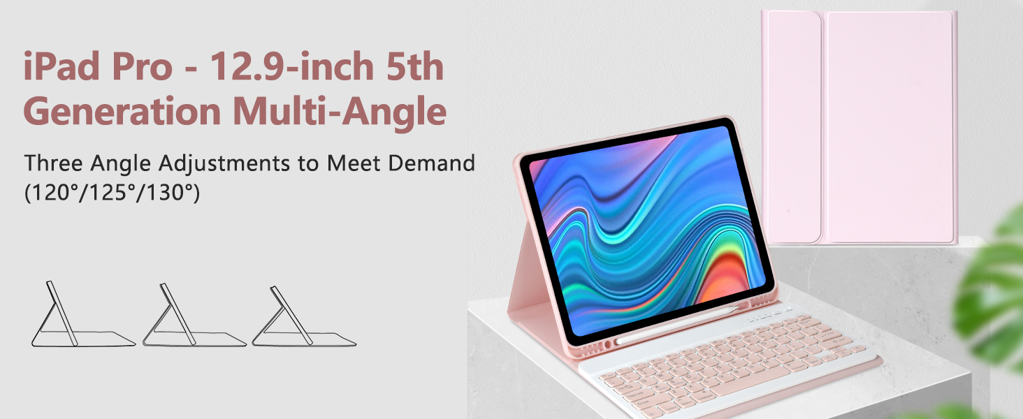 12 9 inch pro case 2020 keyboard 4th generation bluetooth 3rd 5th 2018 2021