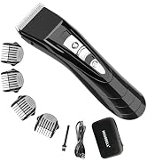 HAUSBELL Cordless Rechargeable Hair Clippers for Men, Women &amp; Kids - Adjustable 4-Position Blade,...