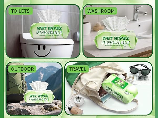 flushable wipes
