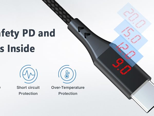 USB C to DC Adapter,Universal Charger Supply 100W PD Power Cable