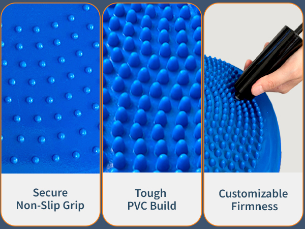 Wobble Cushion with Inflation Pump