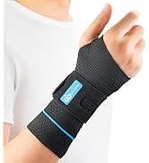 INDEEMAX Wrist Compression Sleeve with Metal Splint, Right and Left Carpal Tunnel Wrist Brace Wra...