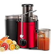 Juicer Machine, HOUSNAT Centrifugal Juicer 400 W Motor, 65MM Wide Chute for Whole Fruit and Veget...
