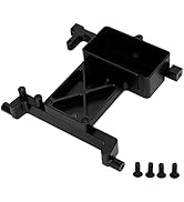 RC Fixed Servo Mount BracketAluminium Alloy RC Car Accessories for SCX6 1/6(Black)