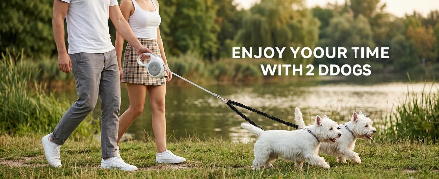 dog leash for 2 dogs