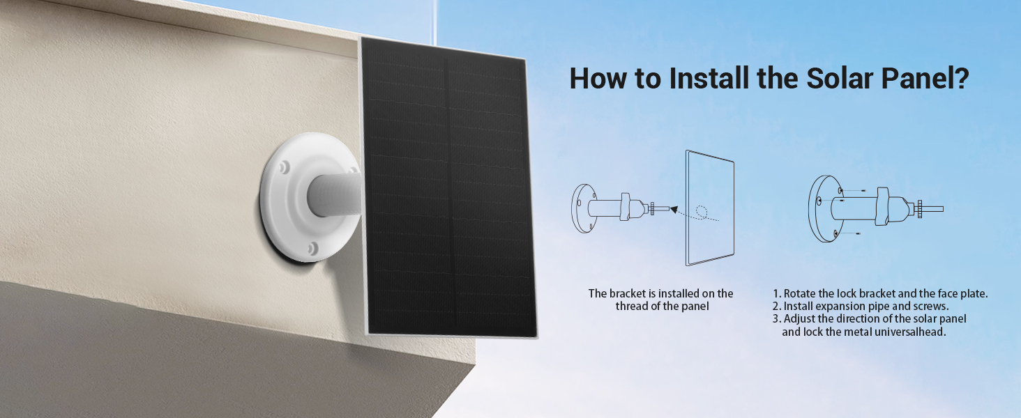 Solar Panel for Security Camera
