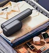 THRILTH Portable Travel Garment Clothes Steamer, 110-230V 2in1 Mini Steamer &amp; Iron for Clothes, 3...