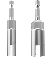 2 Pack 1/4" Hex Shank,Power Wing Nut Driver Set,Slot Wing nuts Drill Bit Socket Wrenches Tools Se...