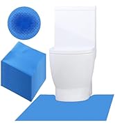 Blue Upgraded 25 Pack Disposable Toilet Mats,Super Absorbent Toilet Training Mat for Kids &amp; Adult...