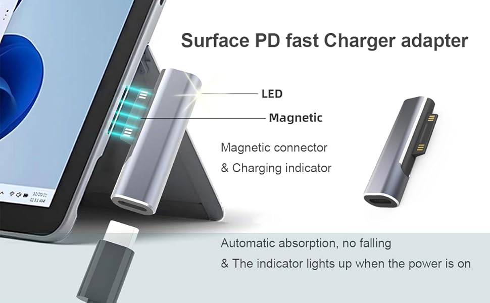 Surface to type-c adapter