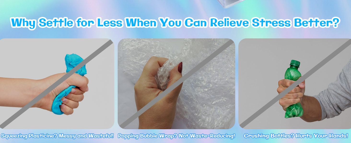 keyboard fidget toy replacing plastic bubble wrap and bottle crushing, protects hands