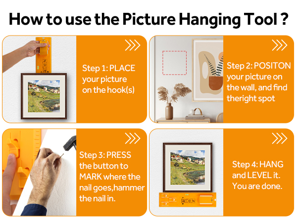 Picture Hanging Tool with Level