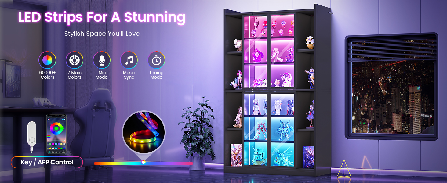 glass display cabinet