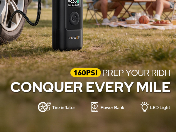 WARWOLF 160PSI Tire Inflator