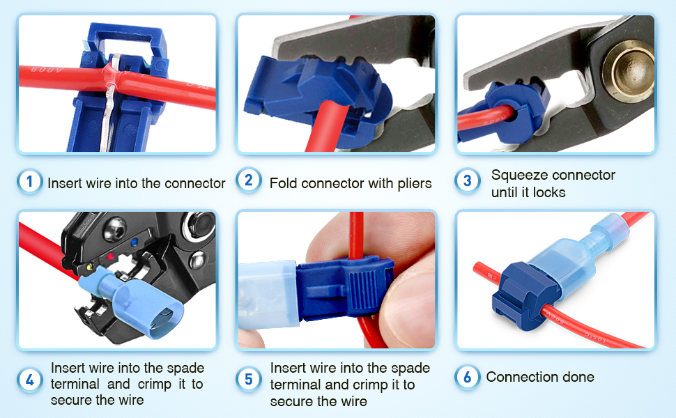 Nilight t tap wire connectors