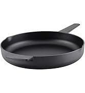 KitchenAid 48395 Seasoned Cast Iron Frying Pan/Skillet, 12 Inch - Black