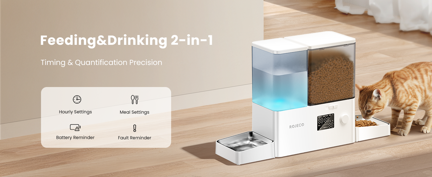 Automatic Cat Feeder and Water Dispenser