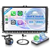 Orderich 8 Core 6G+128G Android Car Stereo for VW Golf MK5 MK6 Passat Jetta Tiguan T5 EOS Polo wi...