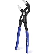 WORKPRO 10" Water Pump Pliers, V-Jaw Groove Joint Pliers, Upgraded 50mm Wide Opening, Quick Adjus...