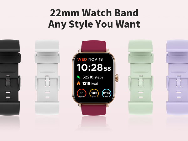 Pedometer, IP68 Waterproof Watches for Android iPhone, 101+ Sport Modes