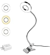EYOCEAN LED Reading Light, Dimmable Clamp Light for Bed Headboard, Bedroom, Office, 3 Modes &amp; 9 D...
