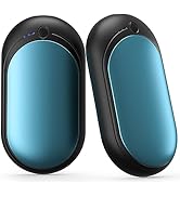 KNIFOD Hand Warmer Rechargeable 6000mAh, Type C Portable Power Bank, 3 Heat Levels, 12Hrs Long La...