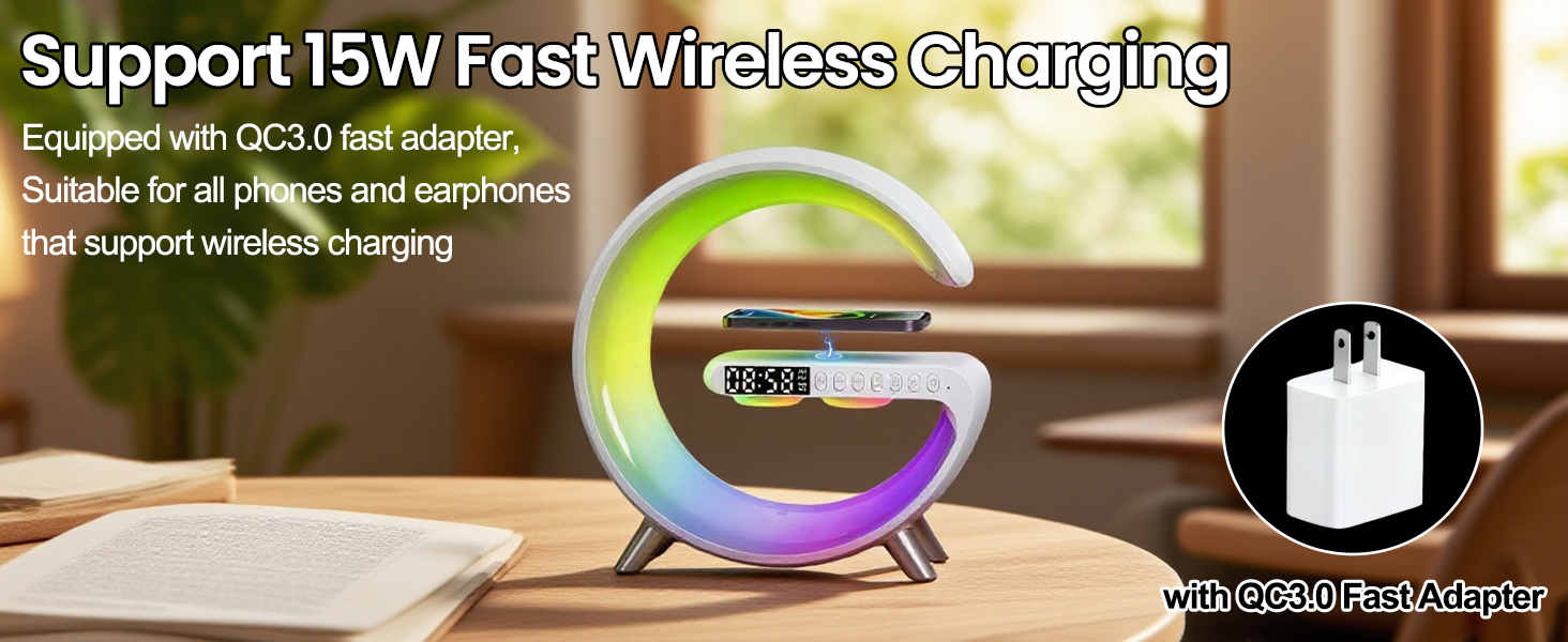 alarm clock phone charger