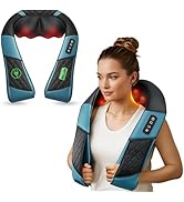 COMFIER Cordless Neck Massager for Pain Relief Deep Tissue, Shiatsu Shoulder Massager with Heat, ...