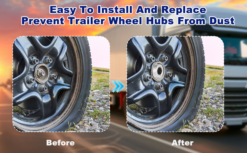 trailer hub cover