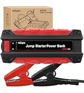 Nilight 2000A Car Battery Jump Starter for Up to 8.0L Gas & 7.0L Diesel Engines 12V Portable Jump...
