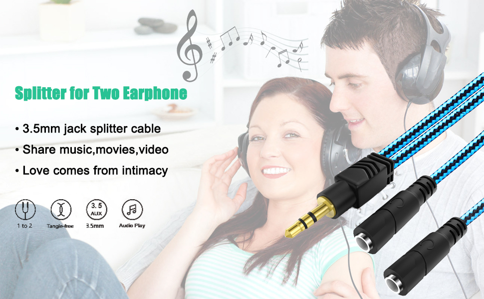 Headphone Splitter 2 Way