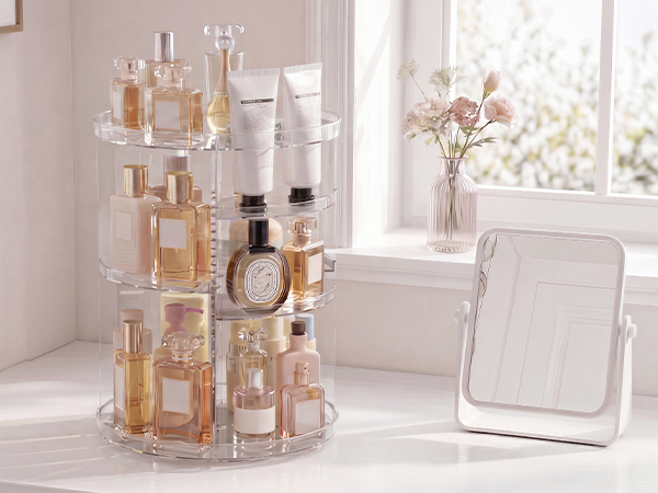 rotating perfume organizer