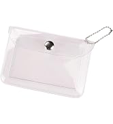 3Pcs Clear Card Holder Wallet Small Coin Purse Keychain Mini Change Pouch Credit Card Case Coin P...
