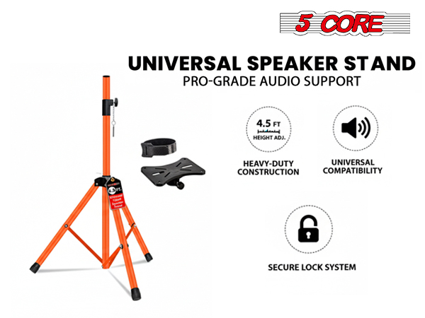 speaker stand height adjustable tripod mount pole stage studio