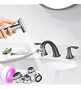 Premium Brushed Sink Faucet Handheld Bidet Sprayer for Toilet -Bidet Attachment Set for Warm &amp; Co...