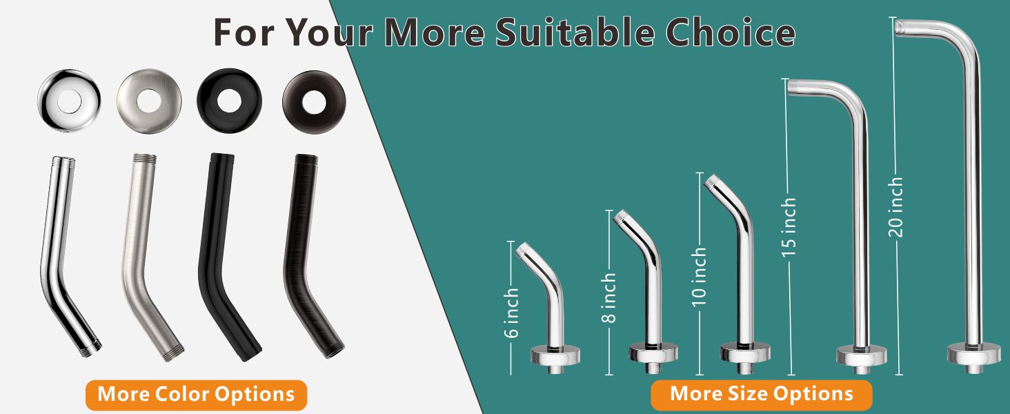 rain shower head arm