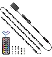 HitLights LED Strip Lights 3 Pre-Cut 12Inch/36Inch LED Light Strip Flexible Color Changing 5050 L...
