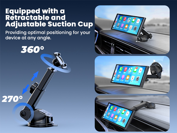 Equipped with An Extra Versatile Suction Cup Mount