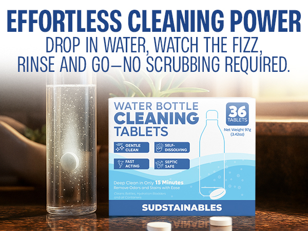 bottle cleaning tablets