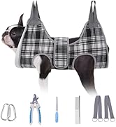 BEAUTYZOO Dog Grooming Hammock, Small Dog Sling for Nail Trimming, Dog Hanging Harness for Claw C...
