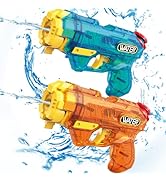 Water Guns for Kids, 2 Pack Squirt Guns Water Blaster 200CC Capacity Water Pistol Toys for Boys G...