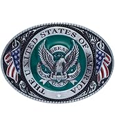 TYWestyles Belt Buckles for men women - Western Cowboy Belt Buckle American Flag and Eagle Belt B...