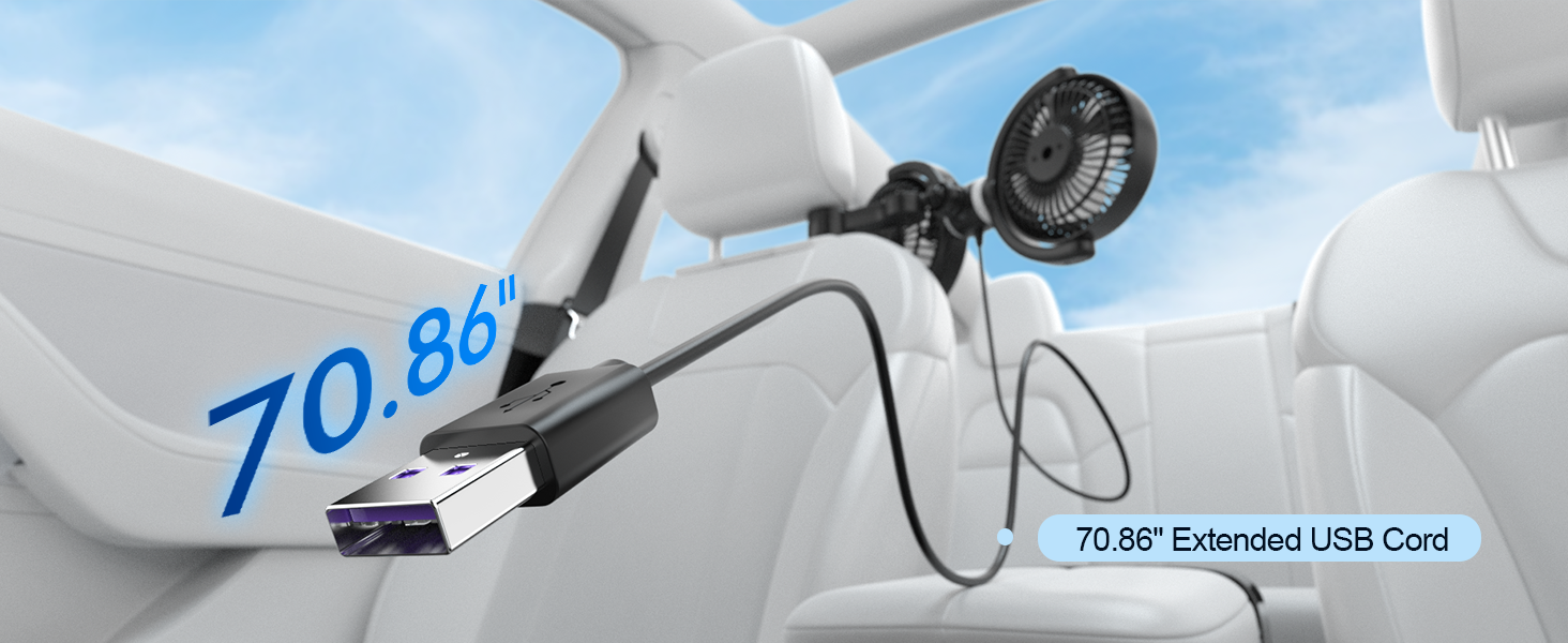 portable electric car fan
