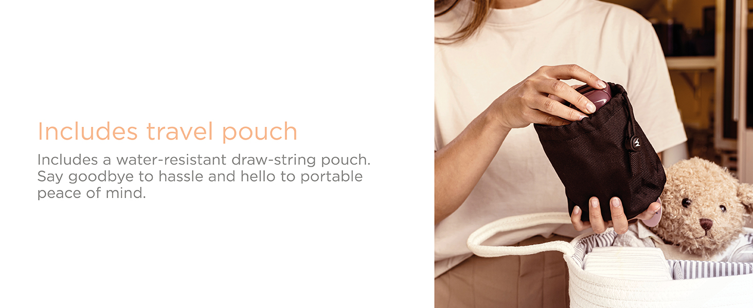 Motorola Nursery PIP12 Travel extended range baby monitor traveling newborn essentials travel pouch